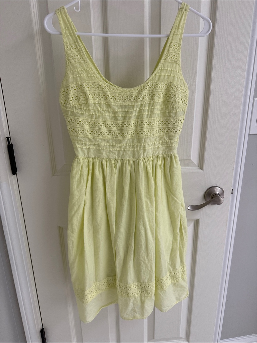Old Navy Light Yellow Smocked dress